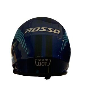 Rosso Motors Off Road Motocross ATV Helmets For Kids in Blue DOT Approved